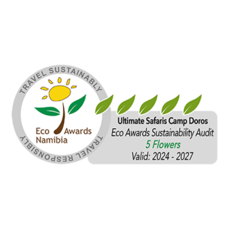 Eco Awards Namibia - 5 Flowers - Camp Doros