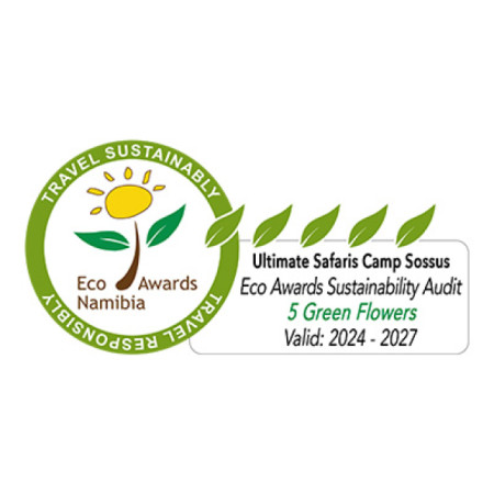 Eco Awards Namibia - 5 Flowers - Camp Sossus